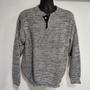 Vintage Segments Brand Rag Style Sweater Men’s Size Medium Black Vtg 80s‎